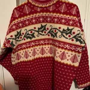 Vintage Laura Ashley Christmas wool sweater